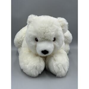 IKEA SNUTTIG Polar Bear Soft Plush Stuffed Animal Laying Large 27” No Tag